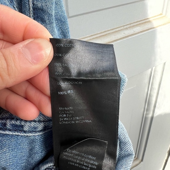 Free people light blue denim mini skirt size 0 - Picture 3 of 9